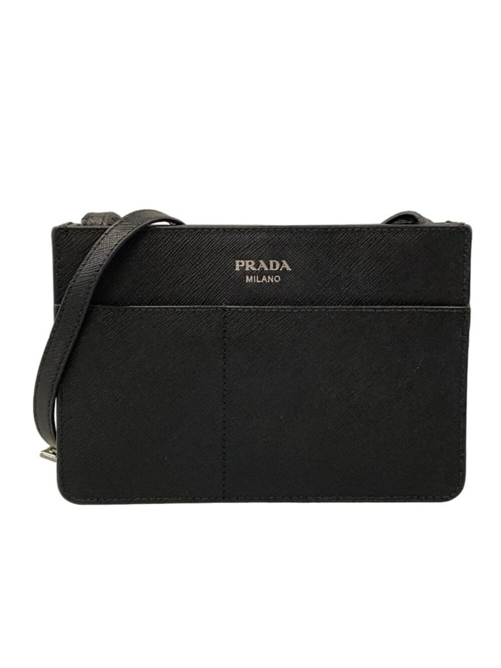 Prada Shoulder Bag Black Leather